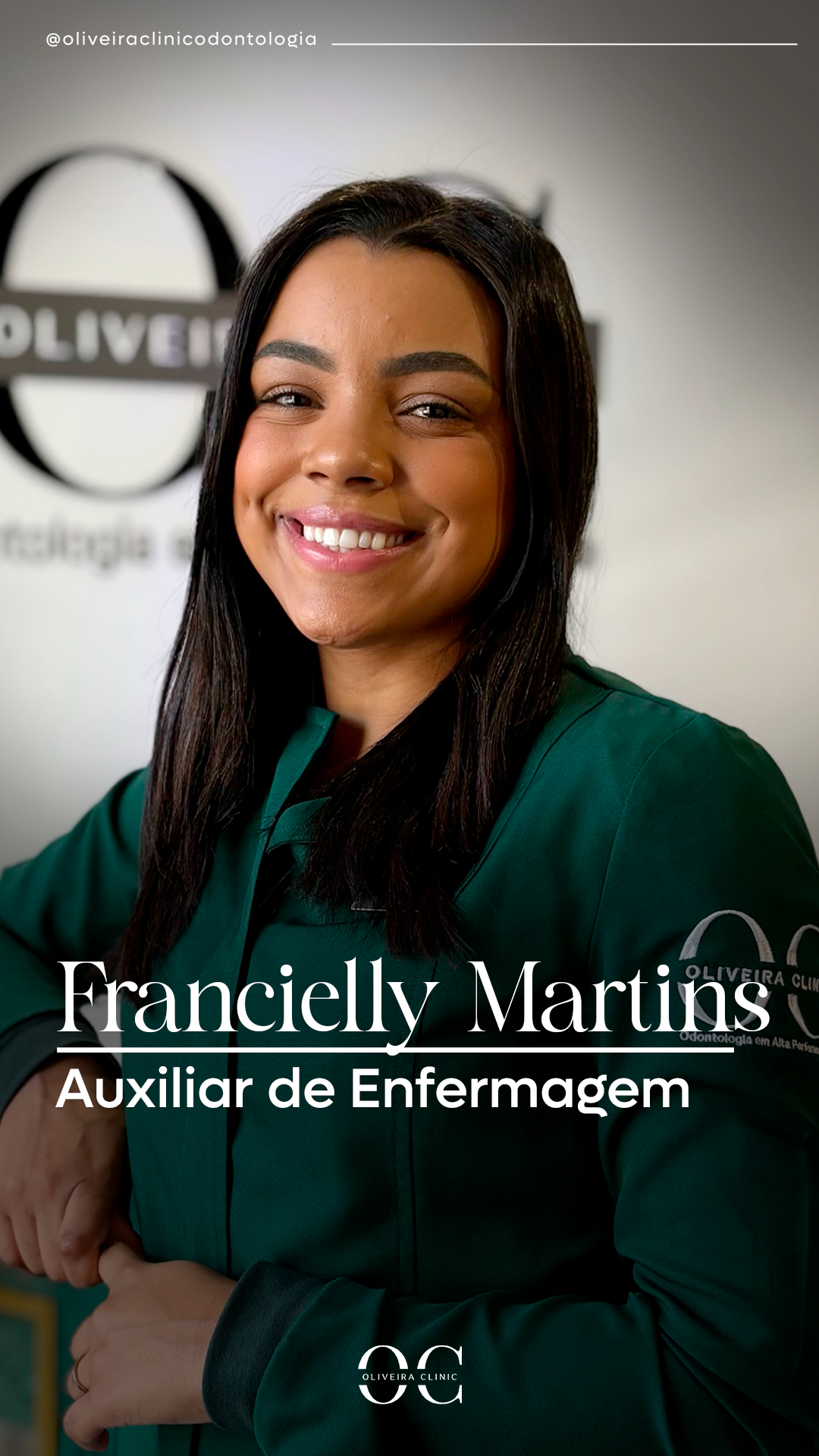 Francielly Martins — Auxiliar de Enfermagem | Oliveira Clinic